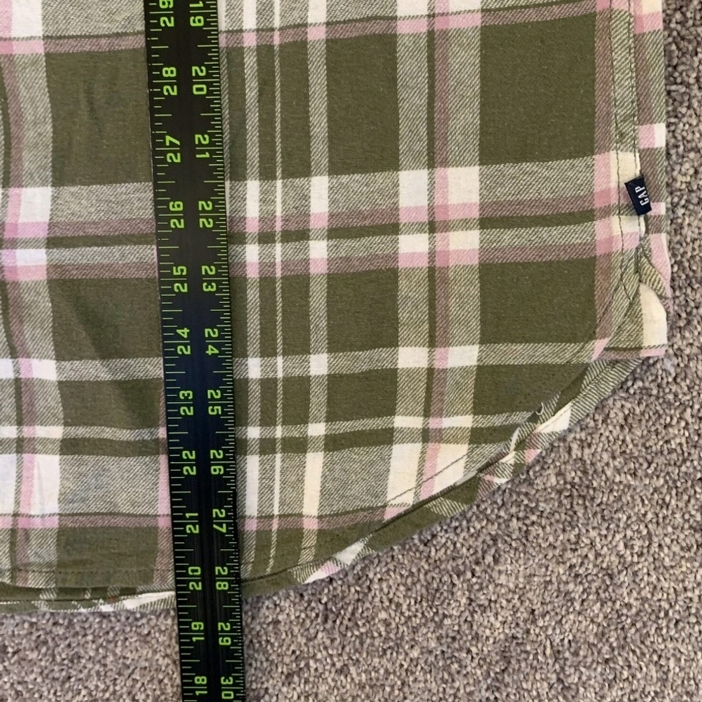 Gap Boyfriend Flannel Piper Button Up relaxed fit Shirt Top Size S Small - Picture 7 of 11